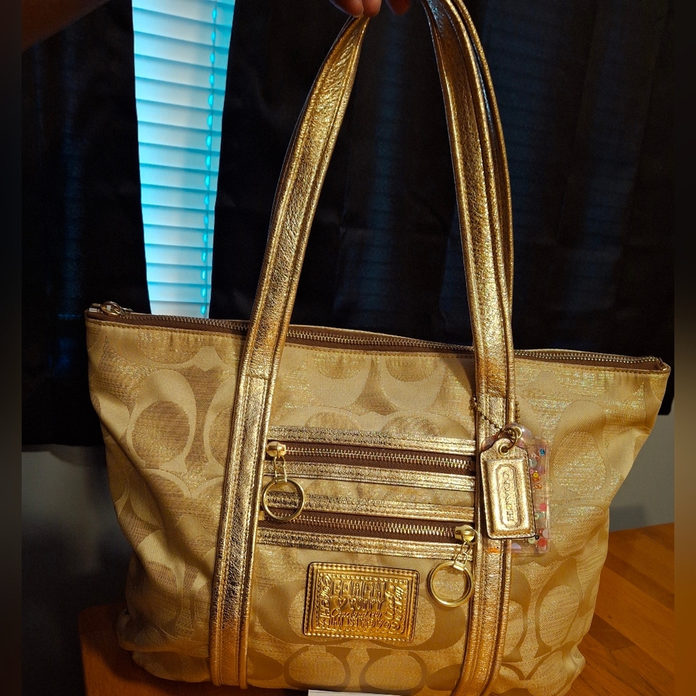 Coach Poppy 2009 Glam Tote Bag Pristine Condition - Picture 1 of 16